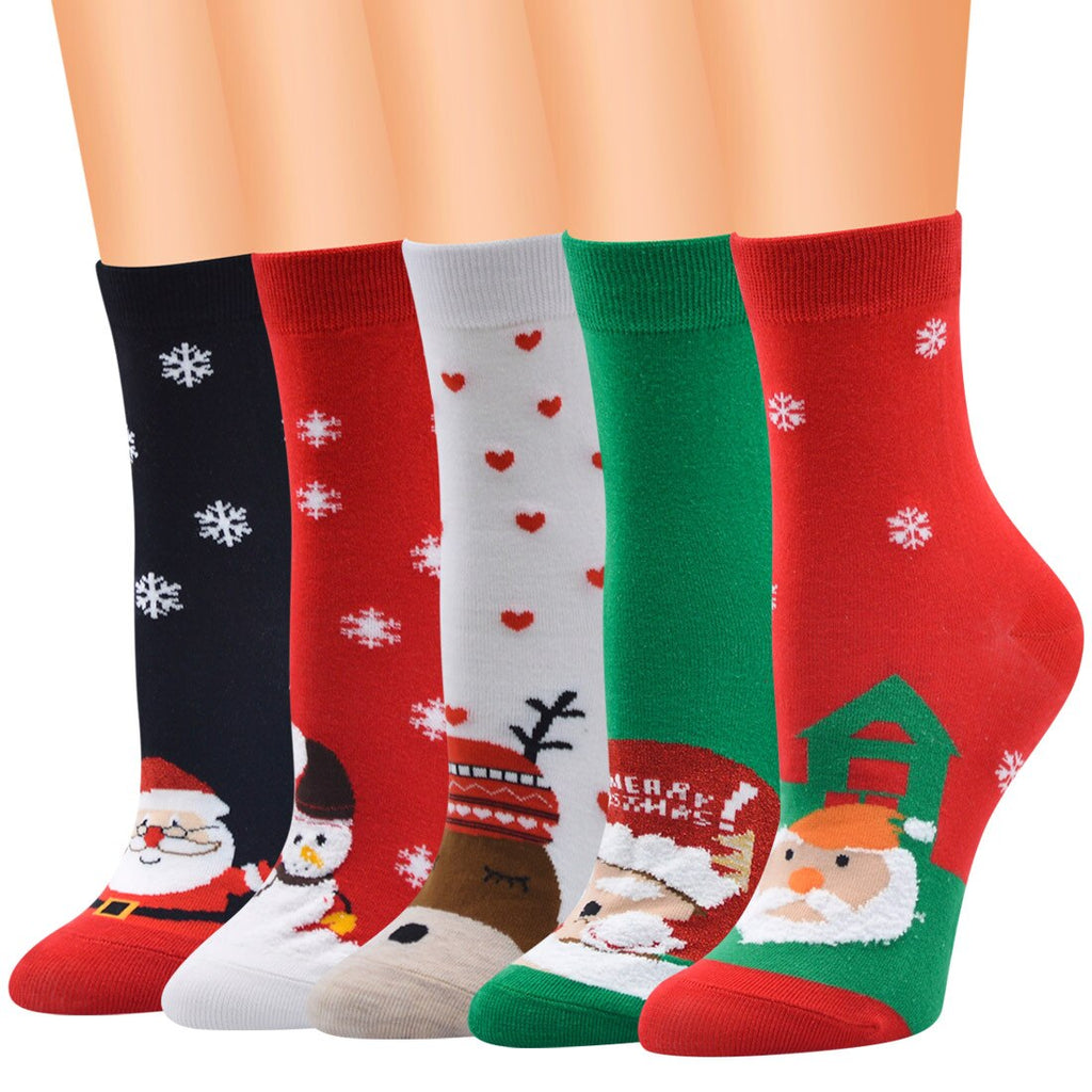 Funny Christmas New Year's Cotton Halloween Warm Socks