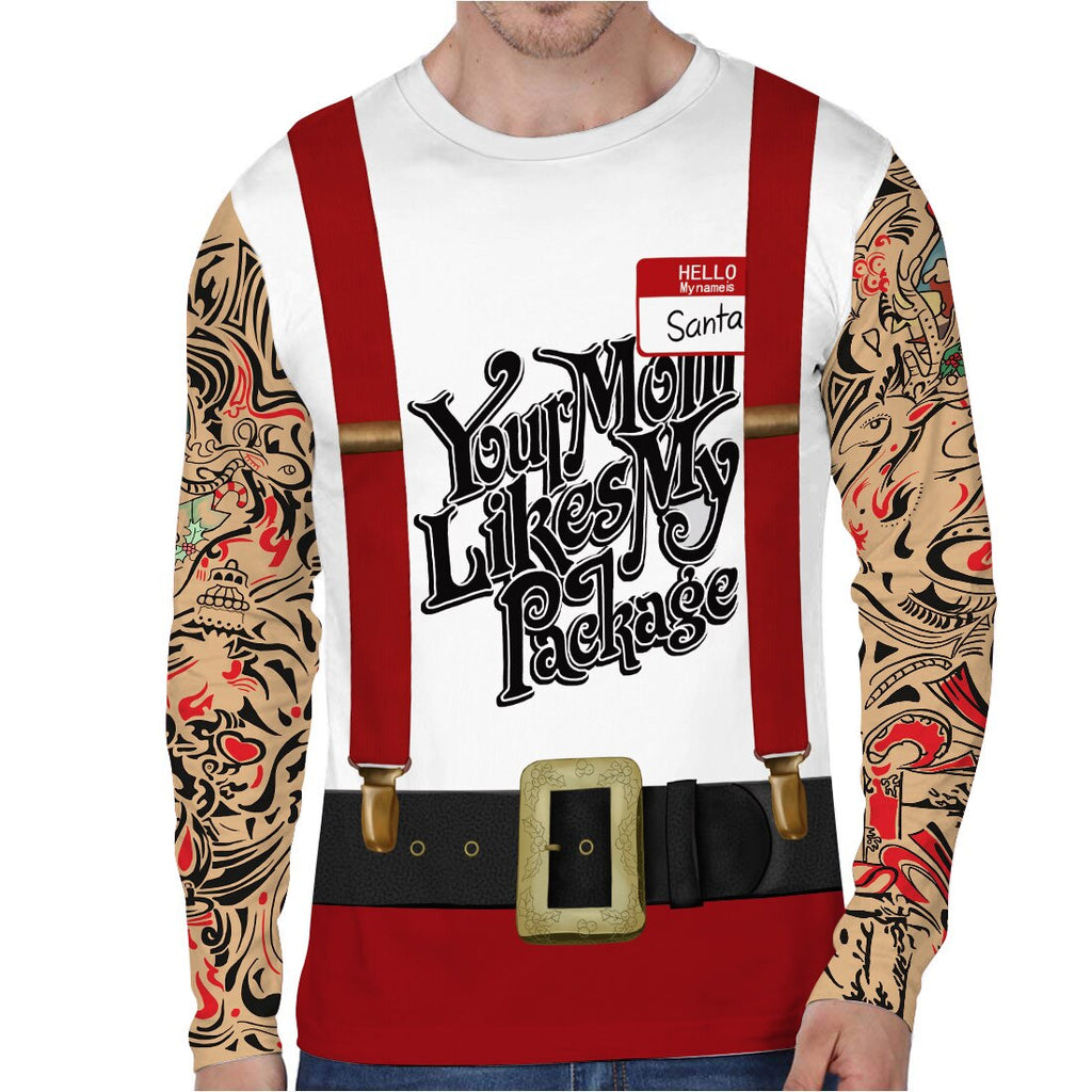 Unisex Christmas Sweaters 3D Sexy Ugly Body Chest Jumper