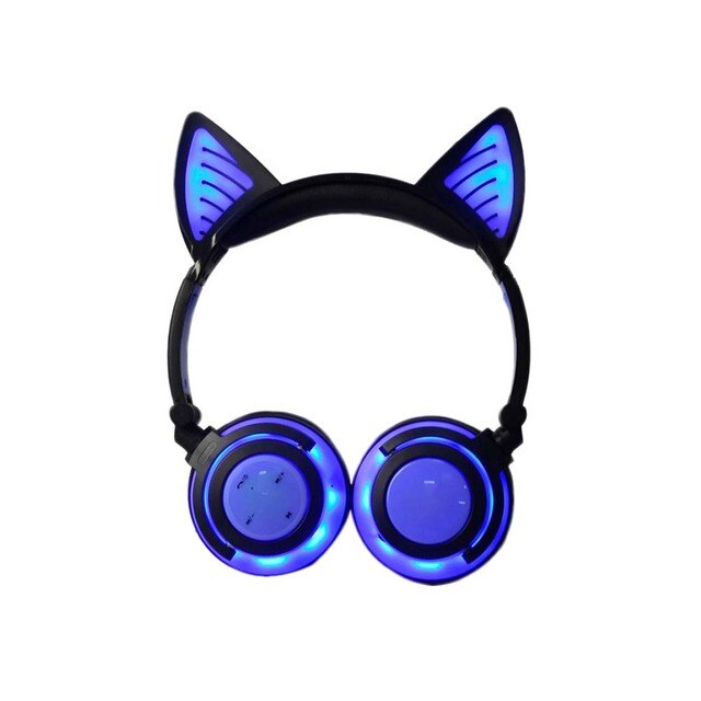 Cat Wireless Headphones Flashing Glowing Bluetooth Headset