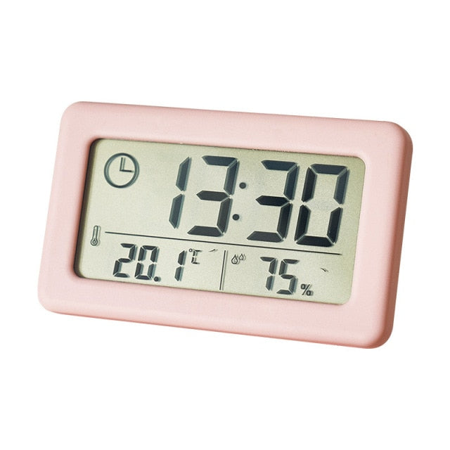 Digital Alarm Thermometer Hygrometer Indoor Electronic Humidity  Clock