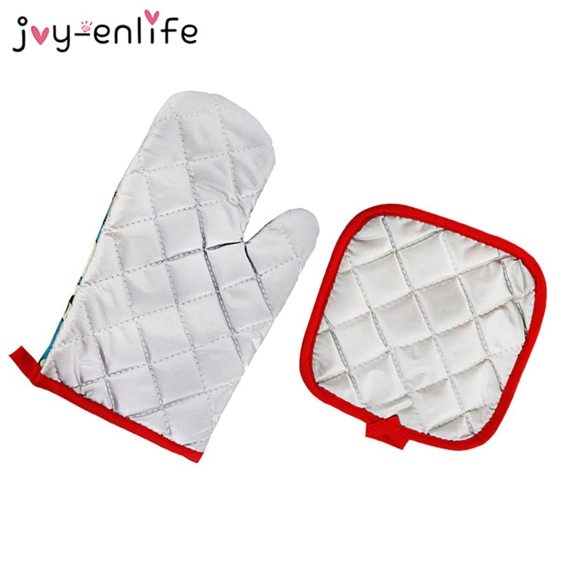 Christmas Oven Baking Gloves Anti Hot Kitchen Pad