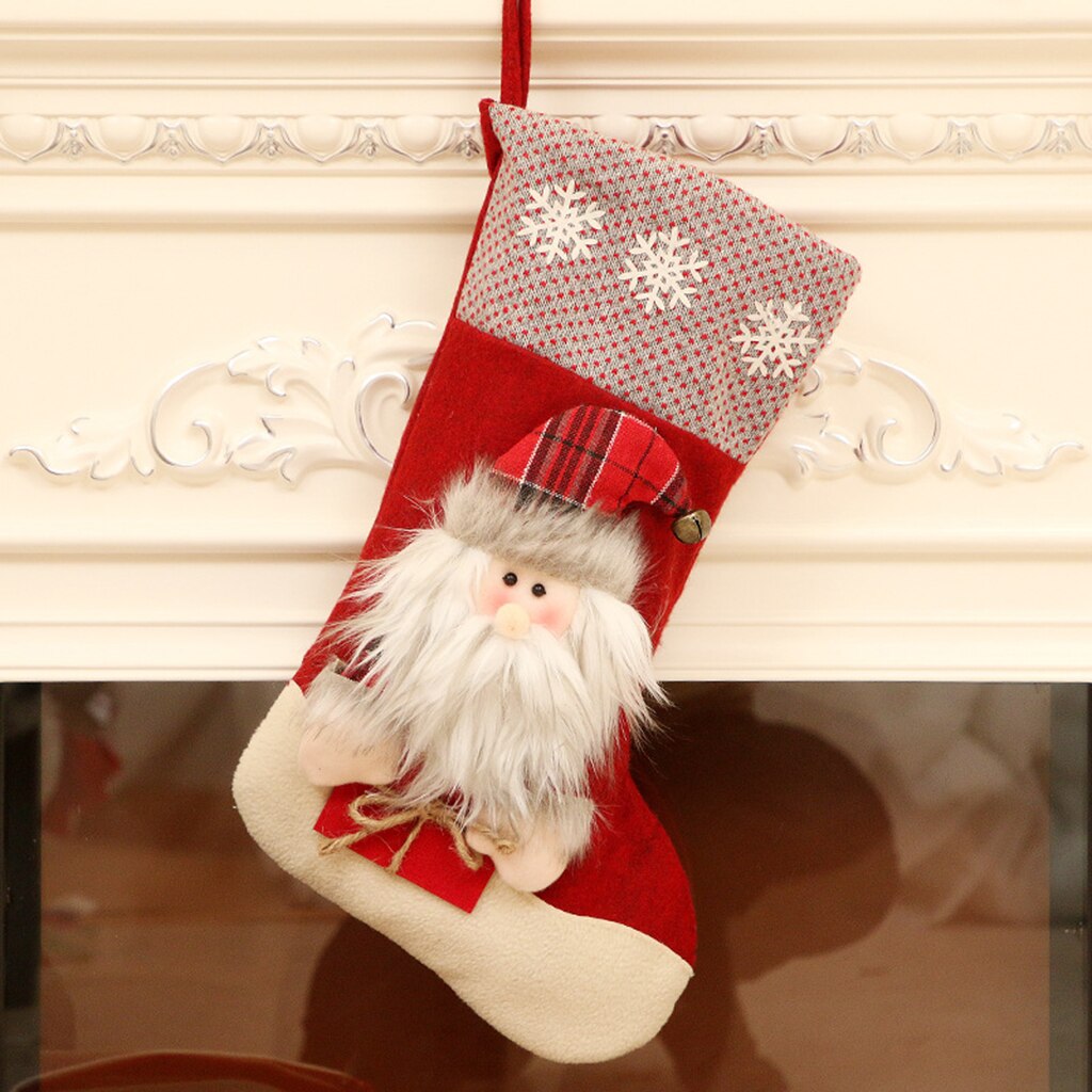 Christmas Stocking Gift Bag Tree Decorations Ornaments