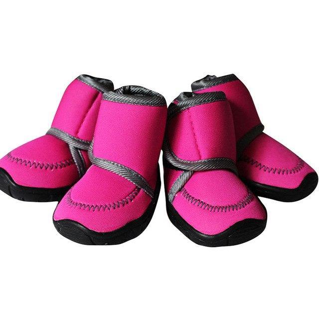 Waterproof Winter Pet Dog Boots Snow Anti-Slip Shoes 4Pcs/Set - Mercy Abounding