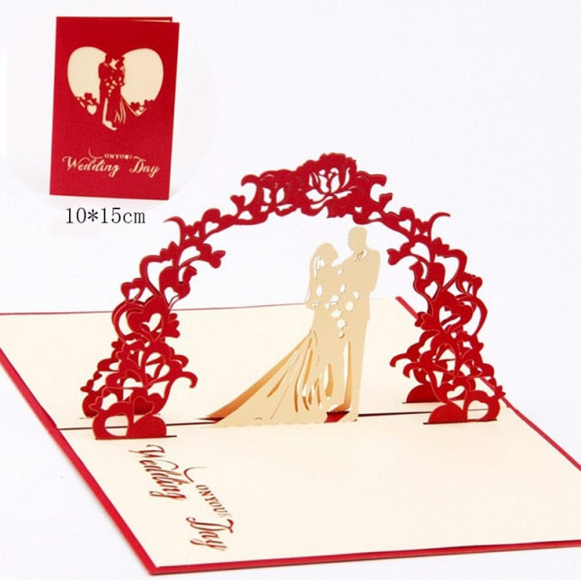 Laser Cut Greeting Cards Birthday Valentine Wedding
