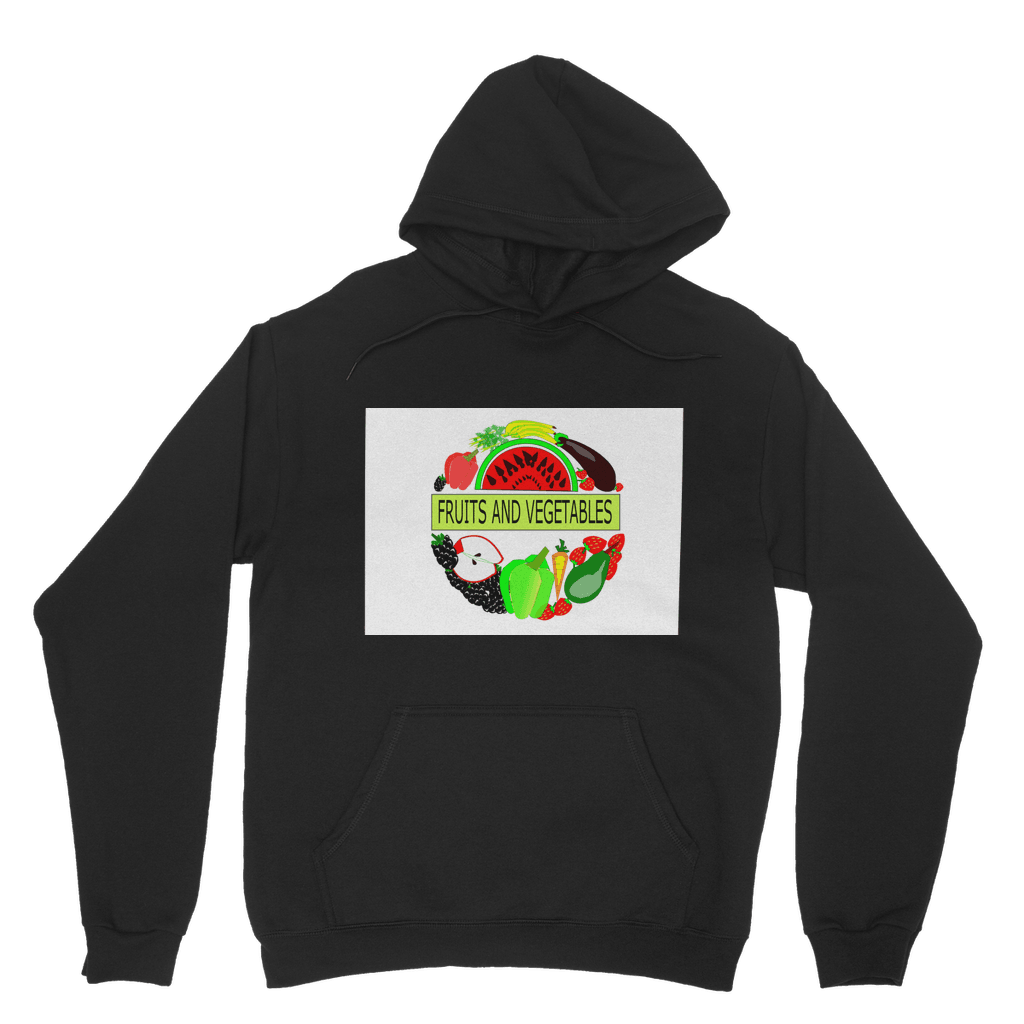 Simple Fruits And Vegetables Design Adult Hoodie - Mercy Abounding