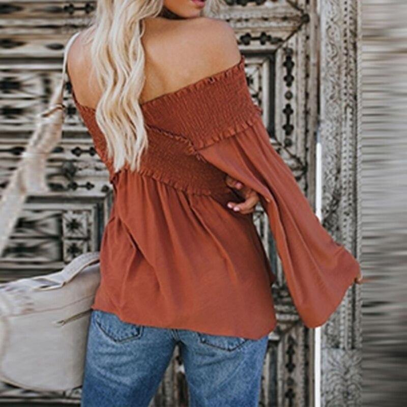 Elegant Sexy Women Off Shoulder Blouses - Mercy Abounding