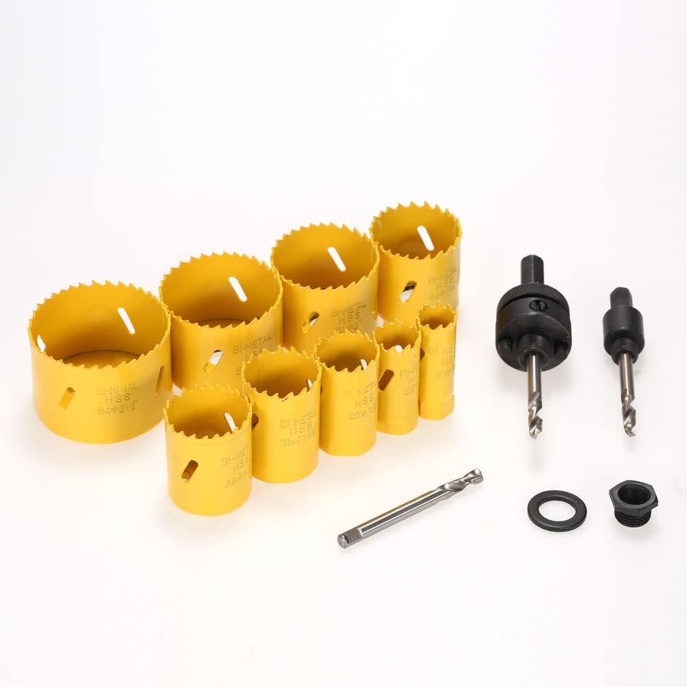 Drilling Bi-metal Hole Saw Kit 13pcs for Plumber Electrician Carpenter - Mercy Abounding
