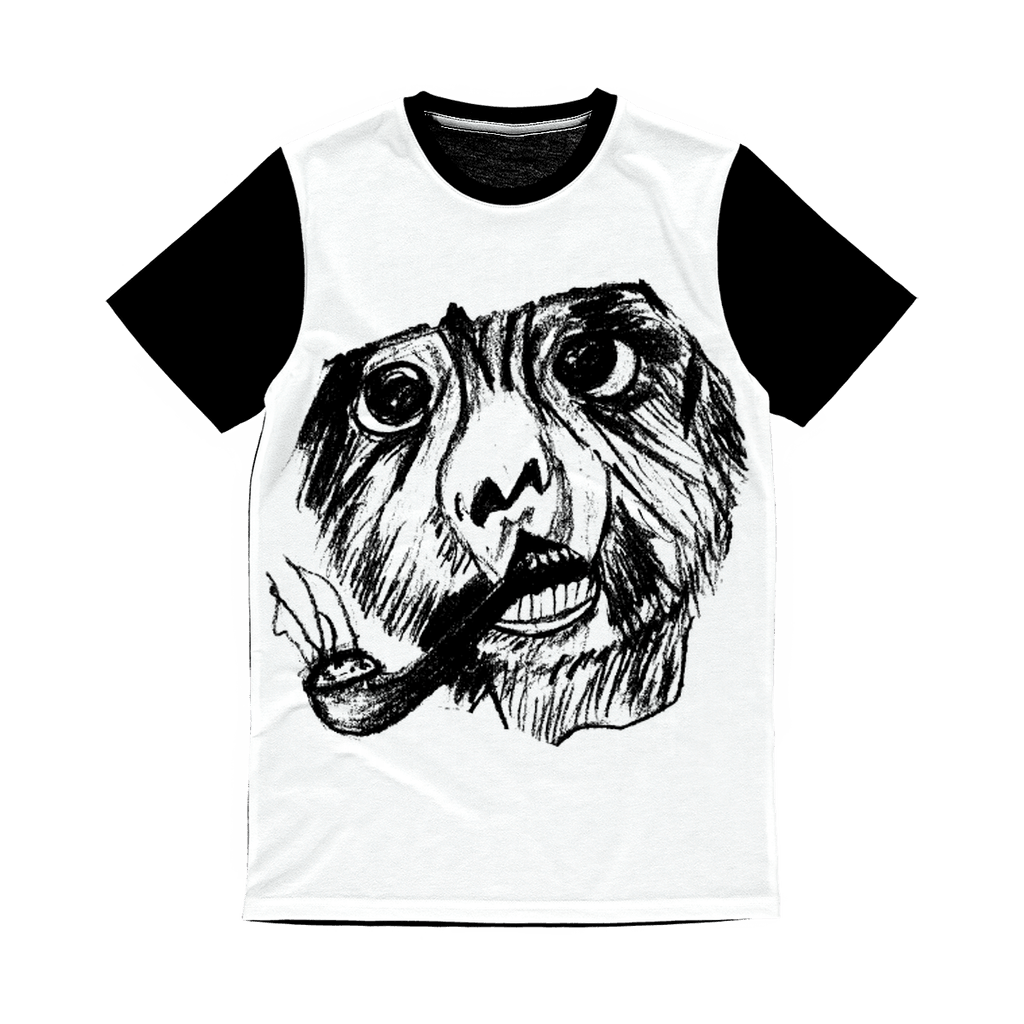 Gorgeous Smoking Monkey Crew Neck Classic Design T-Shirt - Mercy Abounding