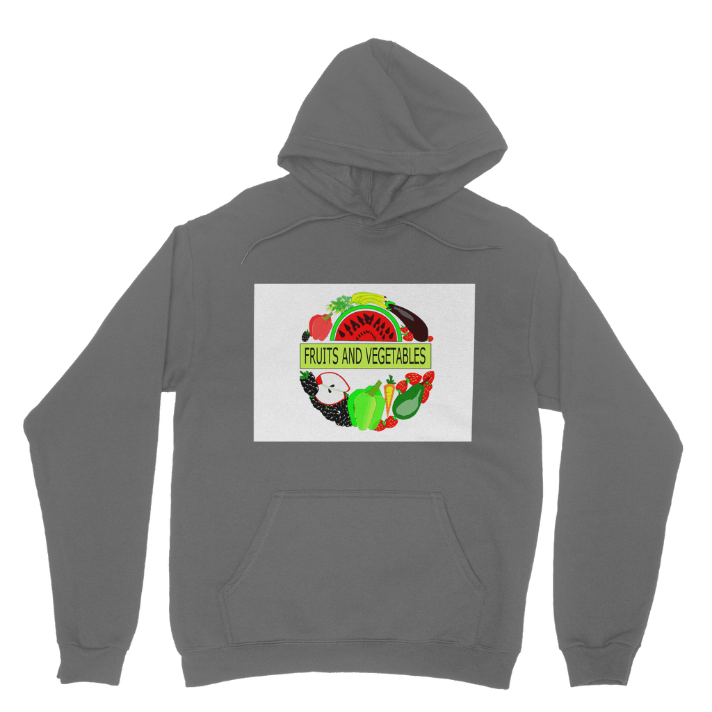 Simple Fruits And Vegetables Design Adult Hoodie - Mercy Abounding