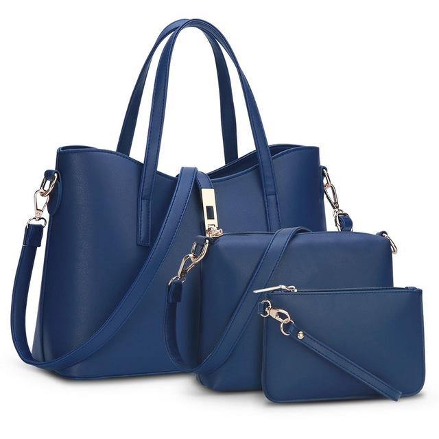 Women Female Top-Handle Messenger Bags Set PU Leather Handbag - Mercy Abounding