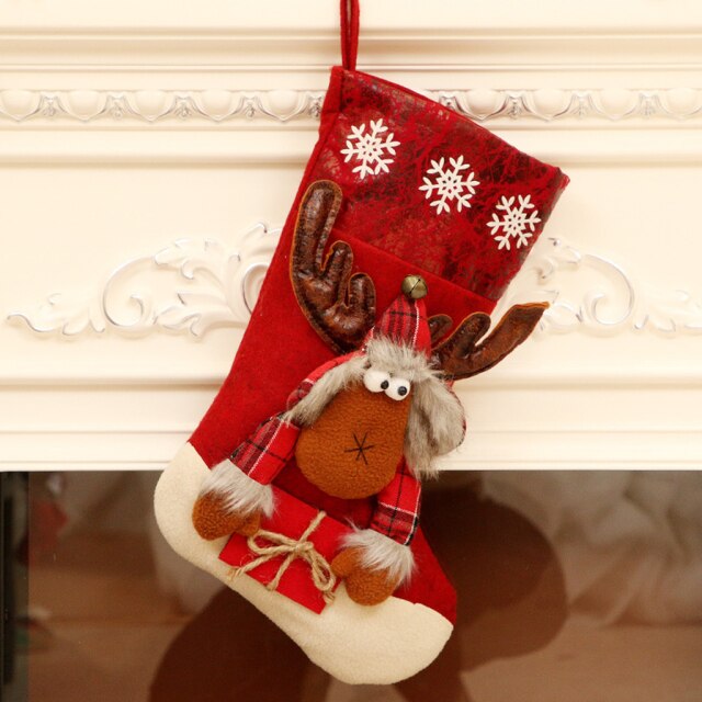 Christmas Stocking Gift Bag Tree Decorations Ornaments