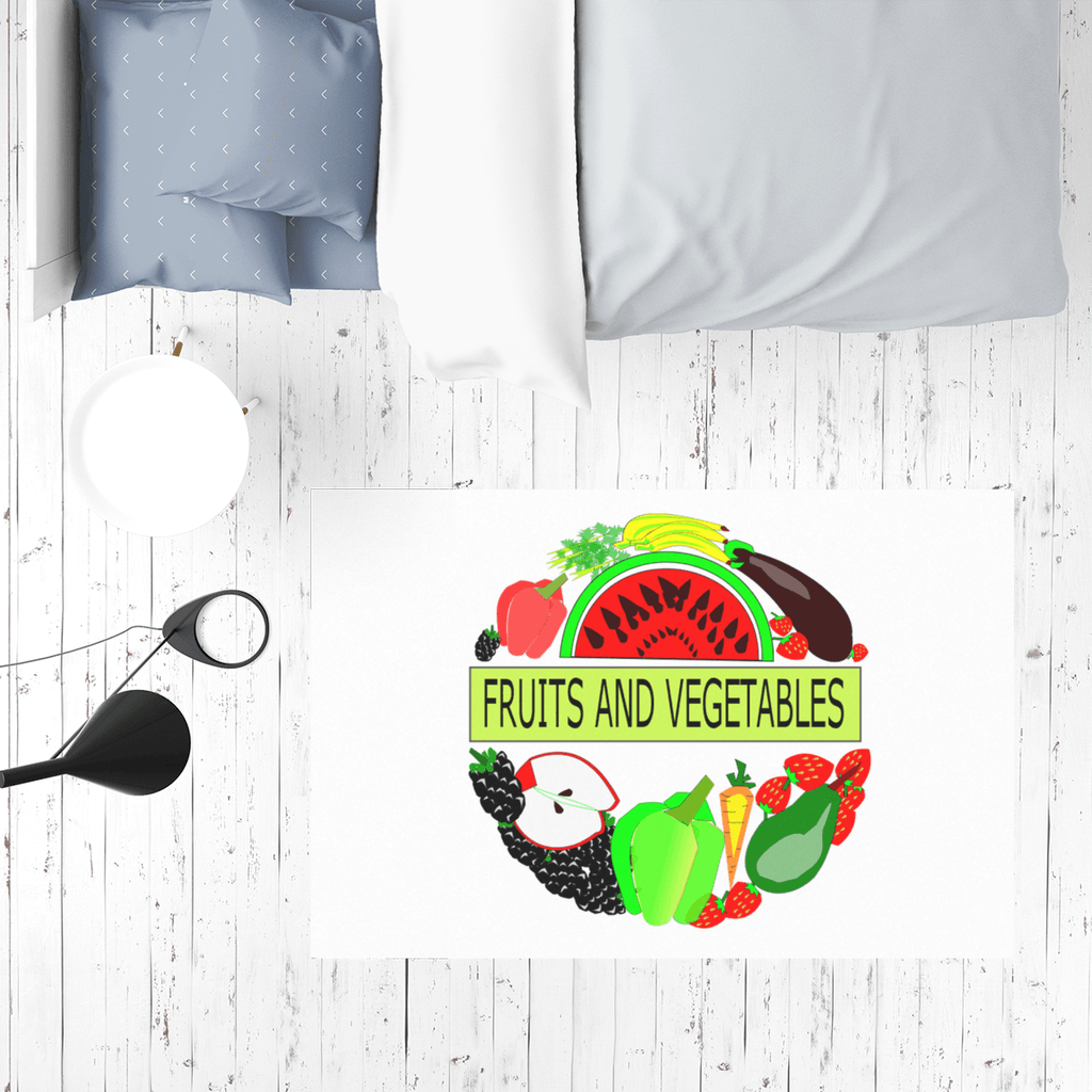 Quality Fruits And Vegetables Design Table Cover Mat - Mercy Abounding