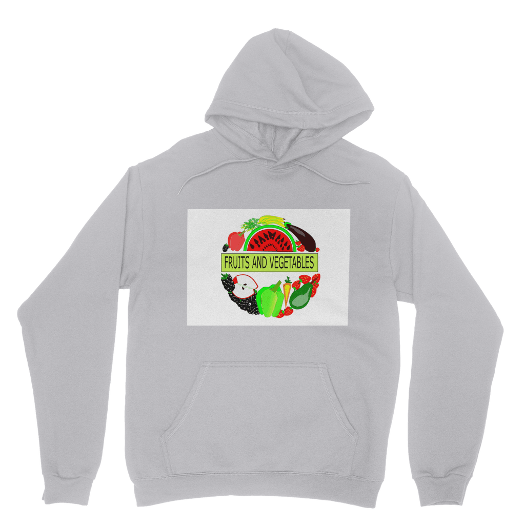 Simple Fruits And Vegetables Design Adult Hoodie - Mercy Abounding