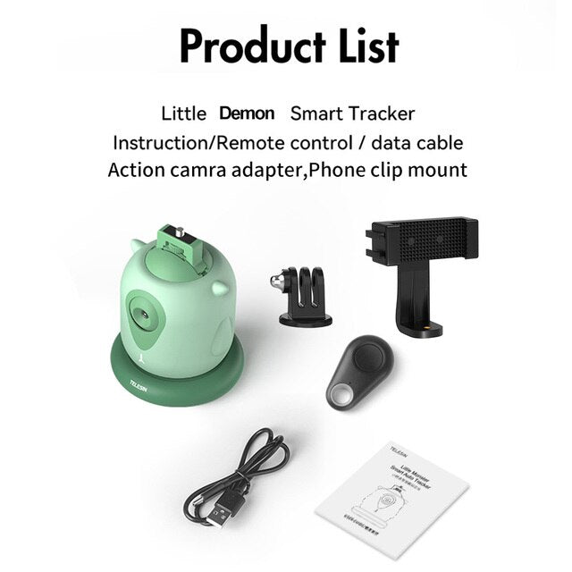 Tracking Face TELESIN Gimbal 360 Auto Rotation Selfie Phone Holder