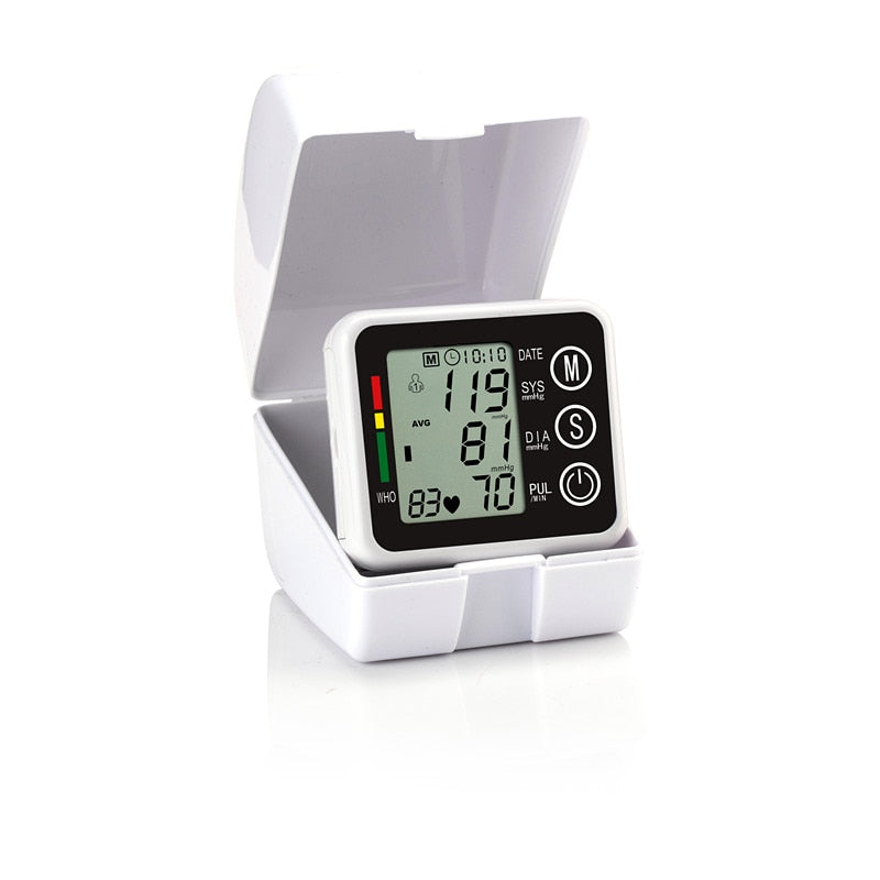 Blood Pressure Wrist Cuff Digital Automatic Health Rate Gauage.
