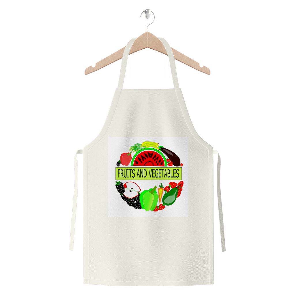 Durable Fruits And Vegetables Design Jersey Apron kitchen - Mercy Abounding