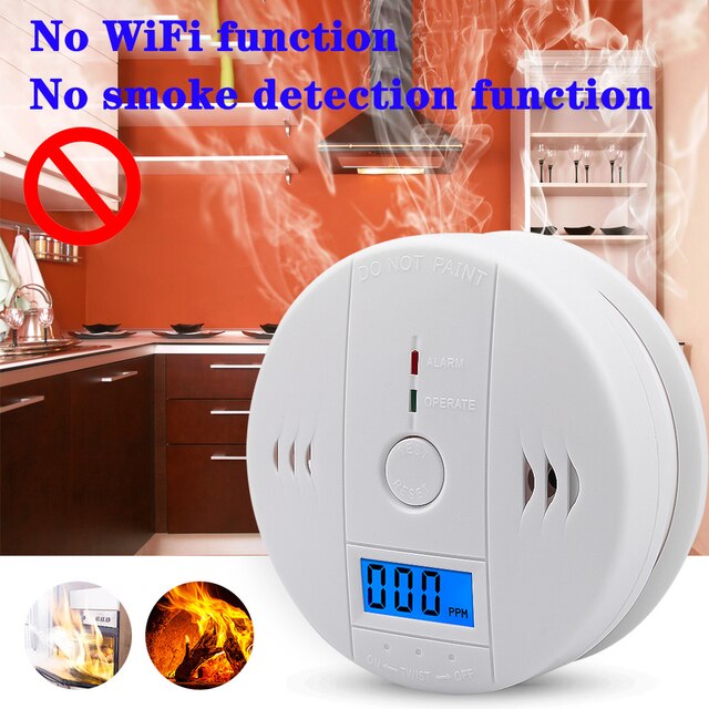 Sound Carbon Monoxide Poisoning Warning Alarm Detector