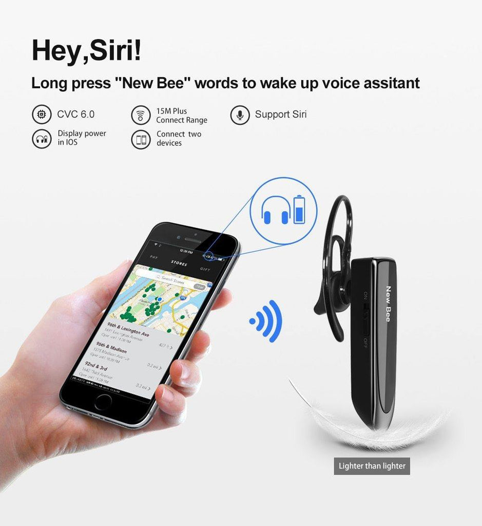 Original Bee Bluetooth Wireless Hands-free Earphones V5.0 22H - Mercy Abounding