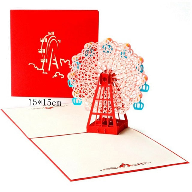 Laser Cut Greeting Cards Birthday Valentine Wedding