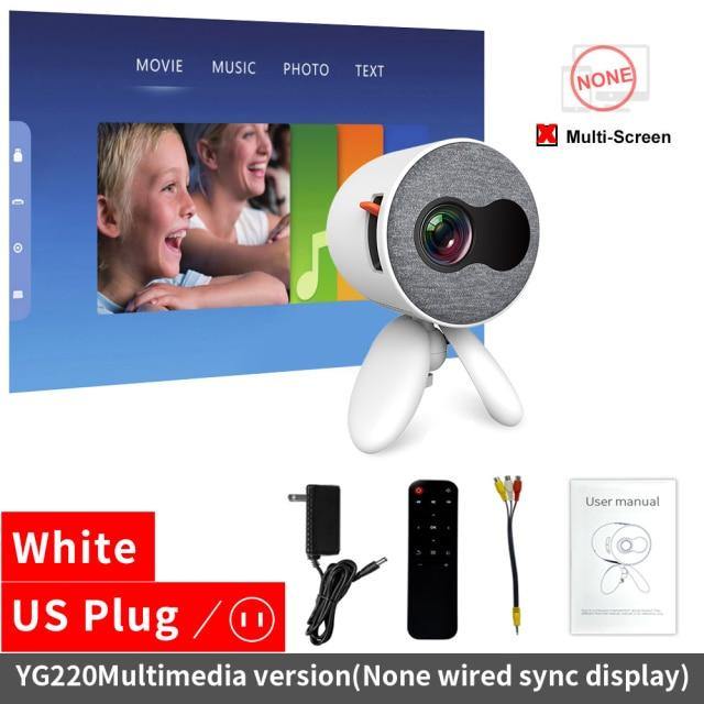 Mini Projector Video Player Supporting HD 1080P Playback G220 - Mercy Abounding