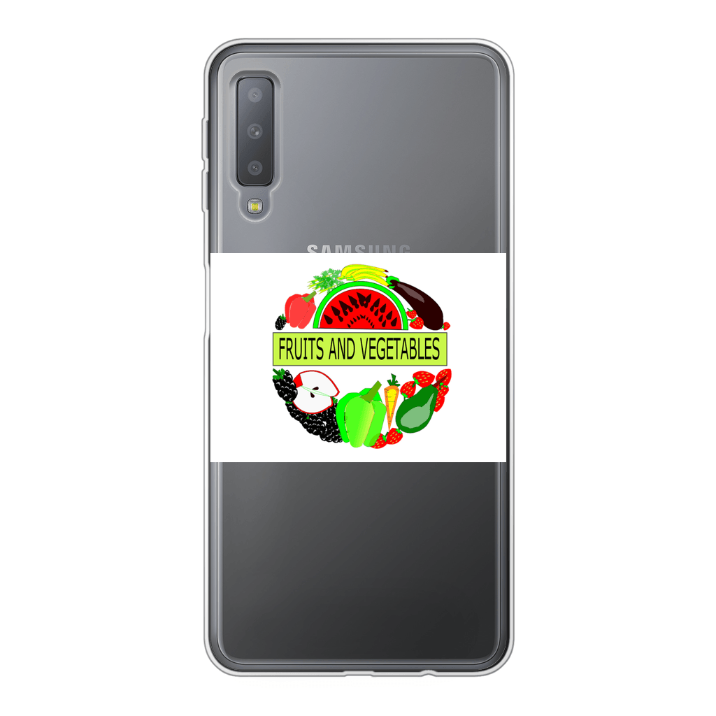 Fruits And Vegetables Design Back Printed Soft Phone Case - Mercy Abounding