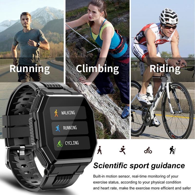 Men Bluetooth Sport Fitness Tracker Blood Pressure Smartwatch - Mercy Abounding