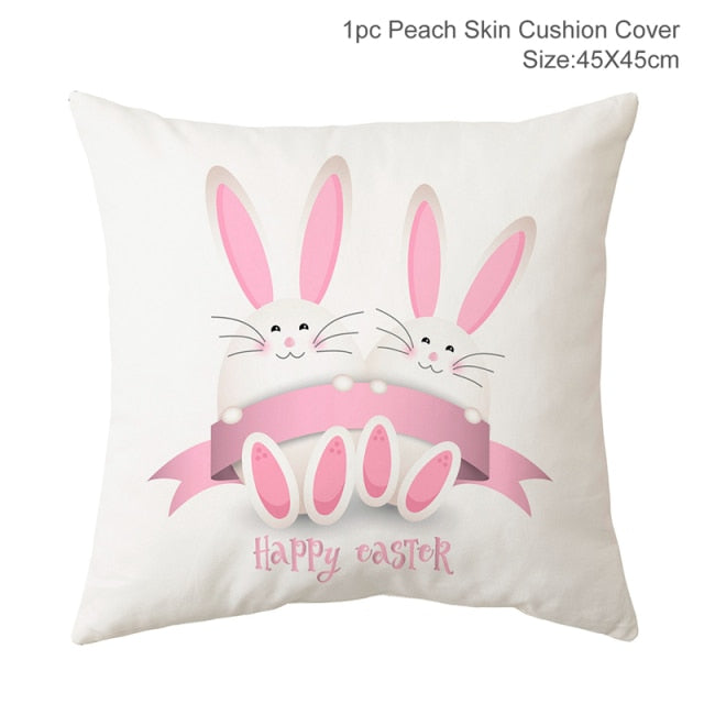 Happy Easter Pillowcase Home Decoration Gift