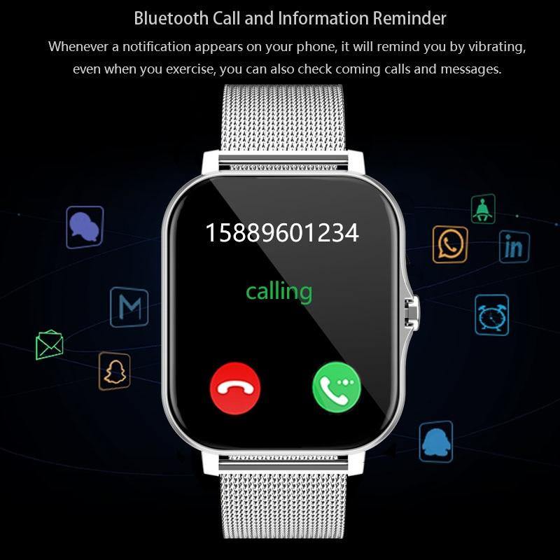 LIGE Women Men Bluetooth Smart Watch For IOS Android - Mercy Abounding