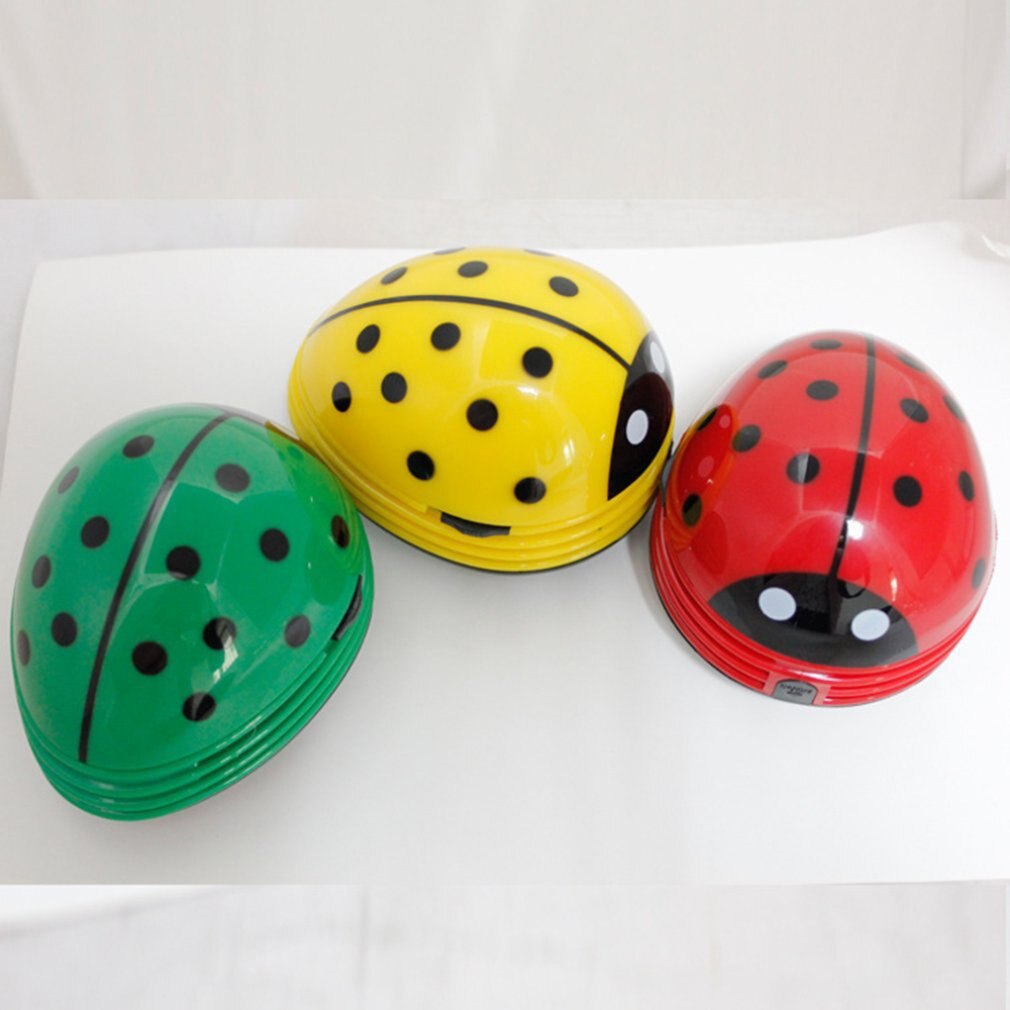 Mini Vacuum Desktop Ladybug Cartoon Dust Cleaner Office Table