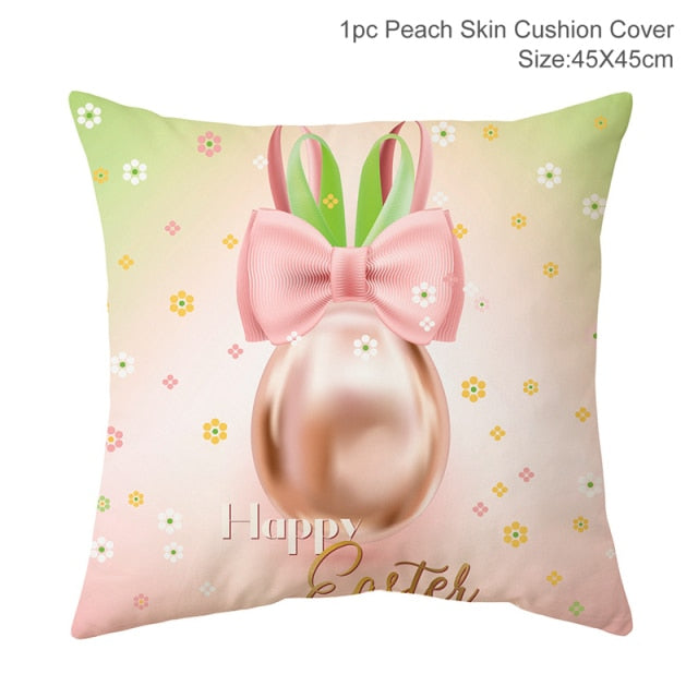 Happy Easter Pillowcase Home Decoration Gift