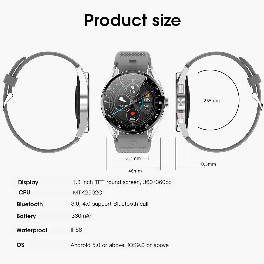 Waterproof Bluetooth Men Dial Sport P68 for Android IOS - Mercy Abounding