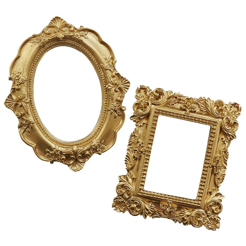 Beautiful Golden Retro Photo Frame Home Decoration