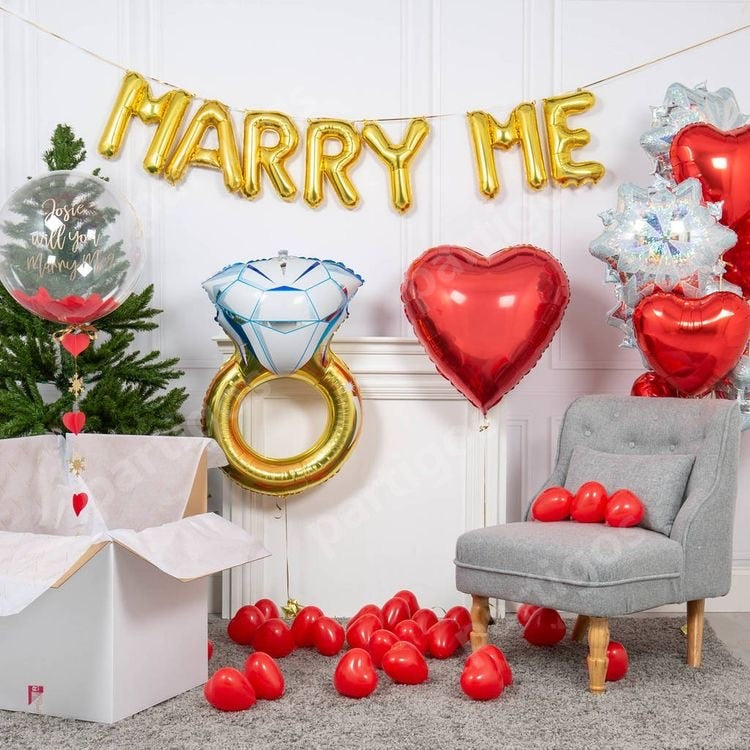 Large Foil Heart Helium Balloon Wedding Valentine Party 18inch