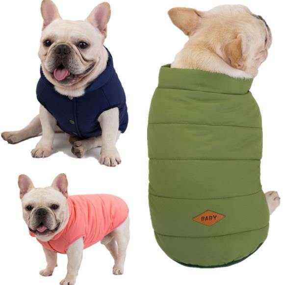 Dog Pet Vest Bulldog Winter Warm Coat Clothes - Mercy Abounding