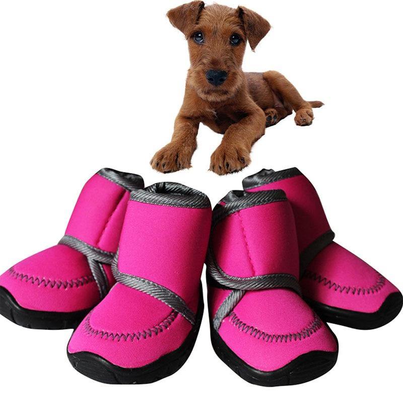 Waterproof Winter Pet Dog Boots Snow Anti-Slip Shoes 4Pcs/Set - Mercy Abounding