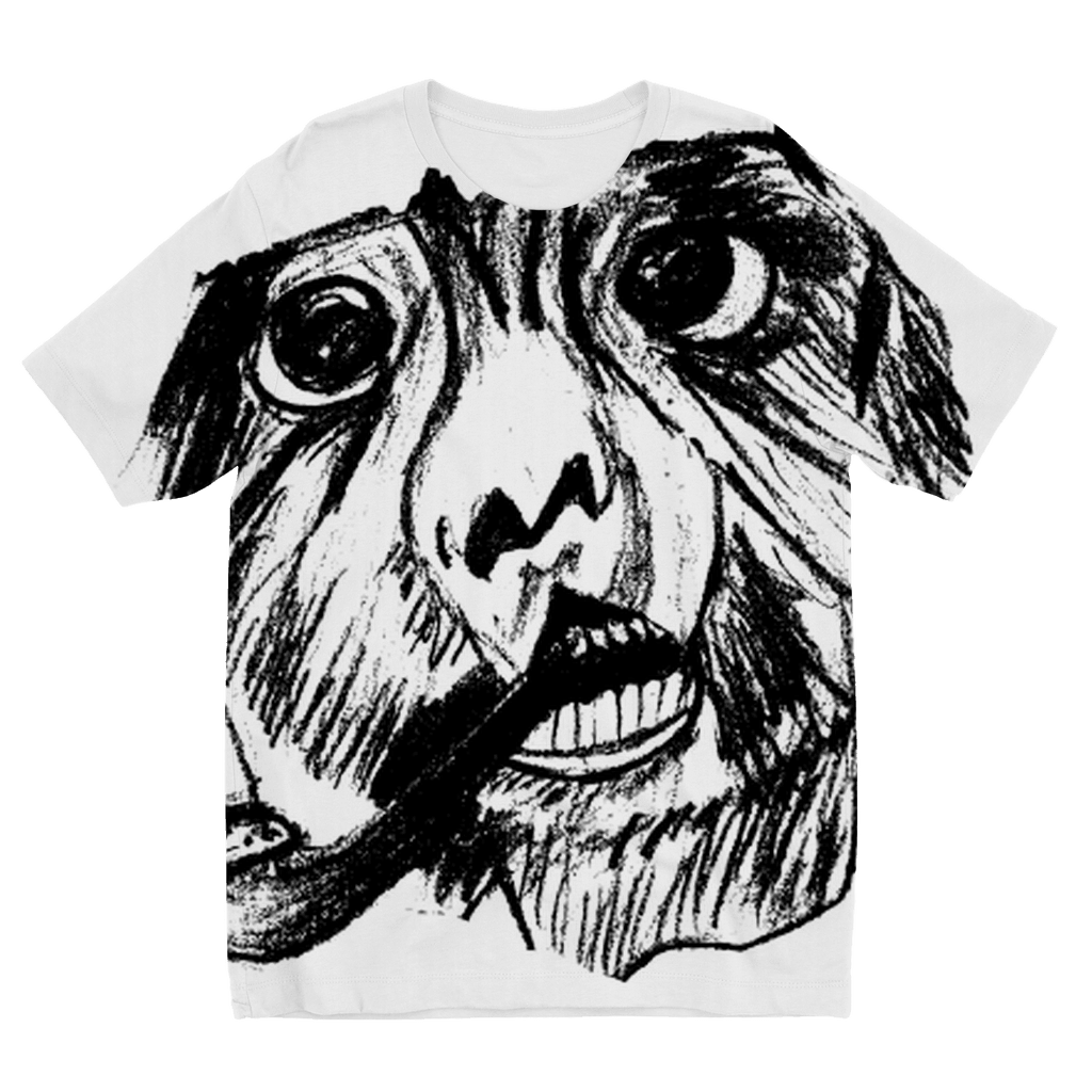 Beautiful Smoking Monkey Design Kids' classic short-sleeve t-shirt - Mercy Abounding