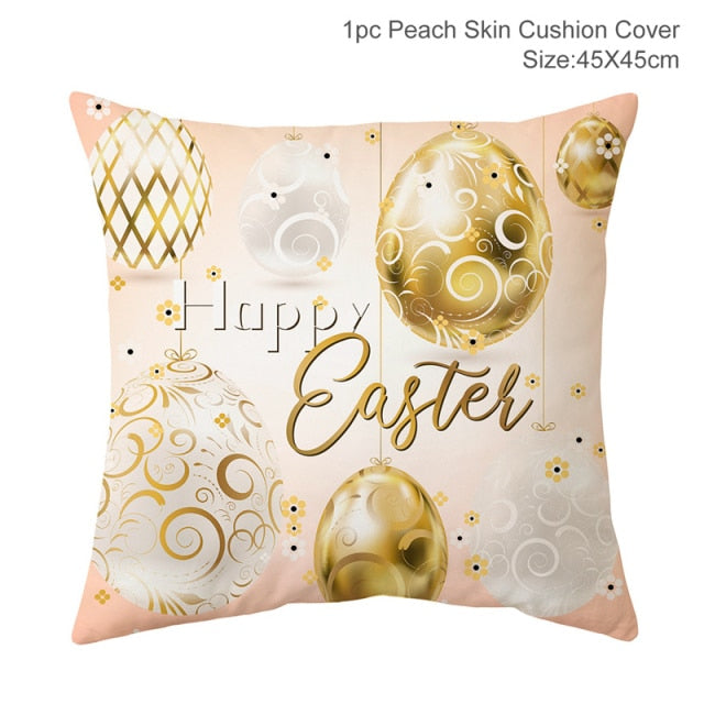 Happy Easter Pillowcase Home Decoration Gift