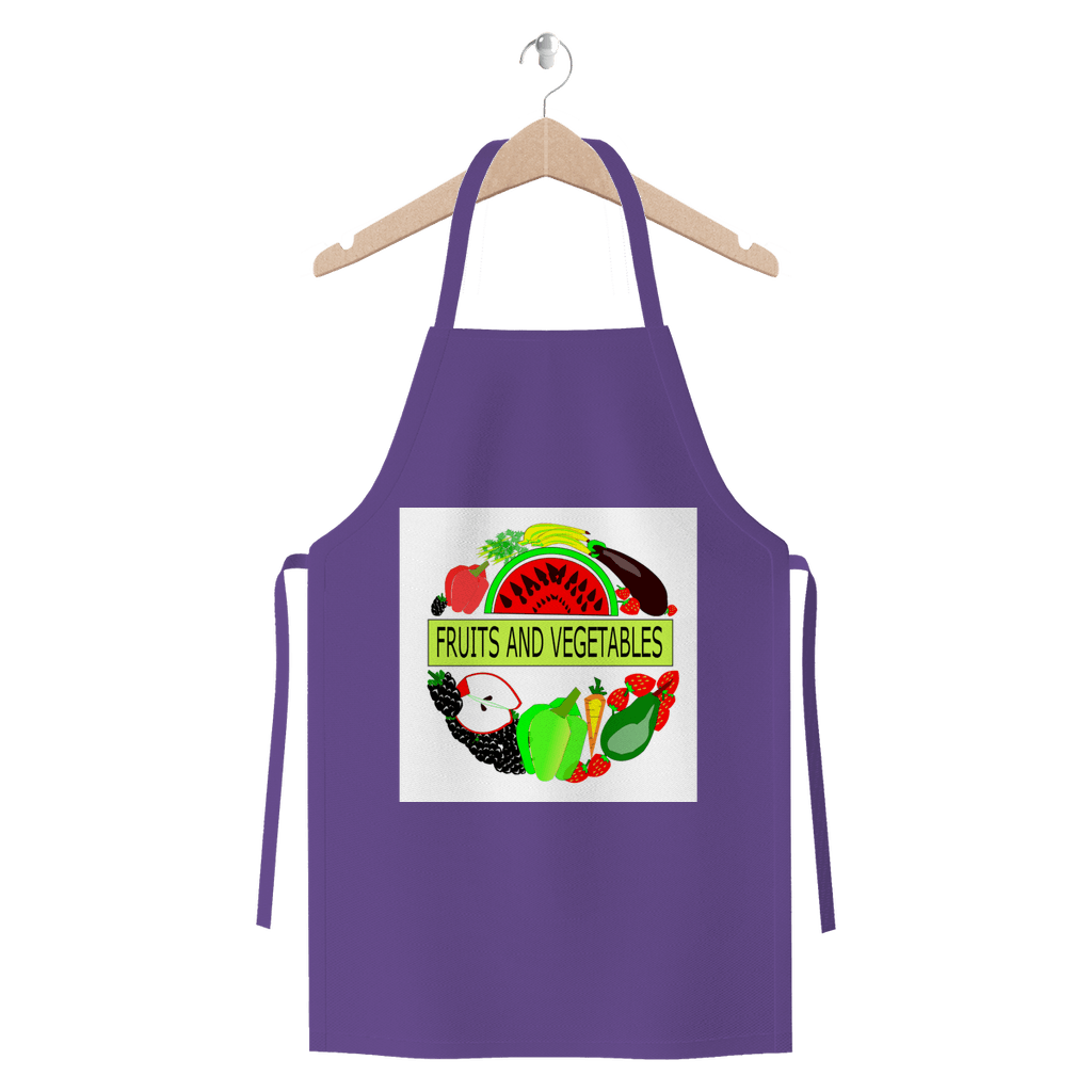 Durable Fruits And Vegetables Design Jersey Apron kitchen - Mercy Abounding