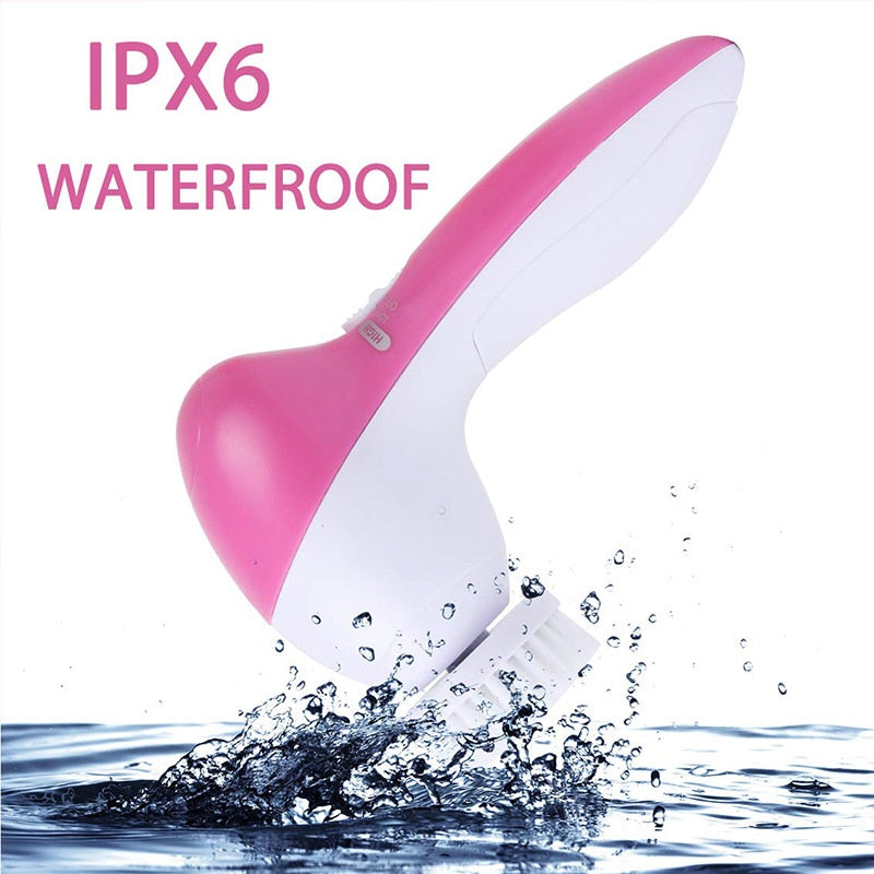 Waterproof Silicone Facial Brush Pore 5 in 1 Massage