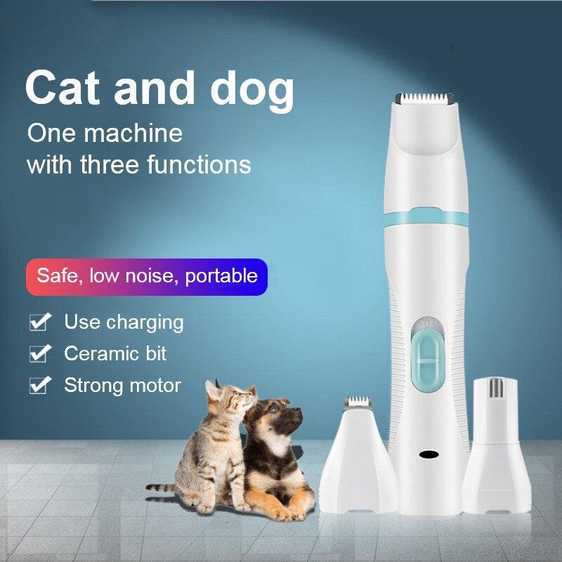 Rechargeable Pet Dog Hair USB Clippers Nail Trimmer Foot With Low Noise - Mercy Abounding