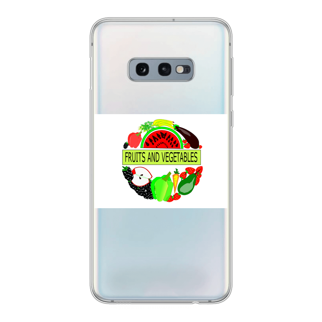 Fruits And Vegetables Design Back Printed Soft Phone Case - Mercy Abounding