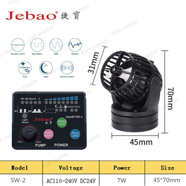 Jebao WIFI Aquarium Wave Maker Coral Cylinder Pump