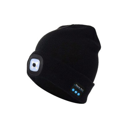 Beanie USB rechargeable wireless music headphones speaker hat