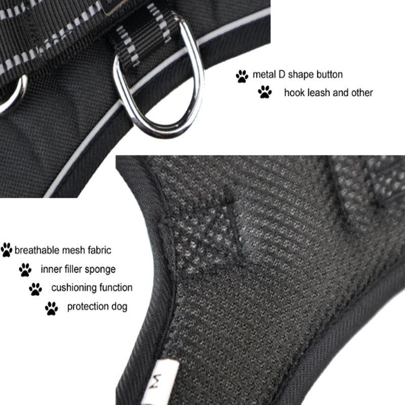 Breathable Safety Pets Dog Vest Handle Control Strap Harness - Mercy Abounding