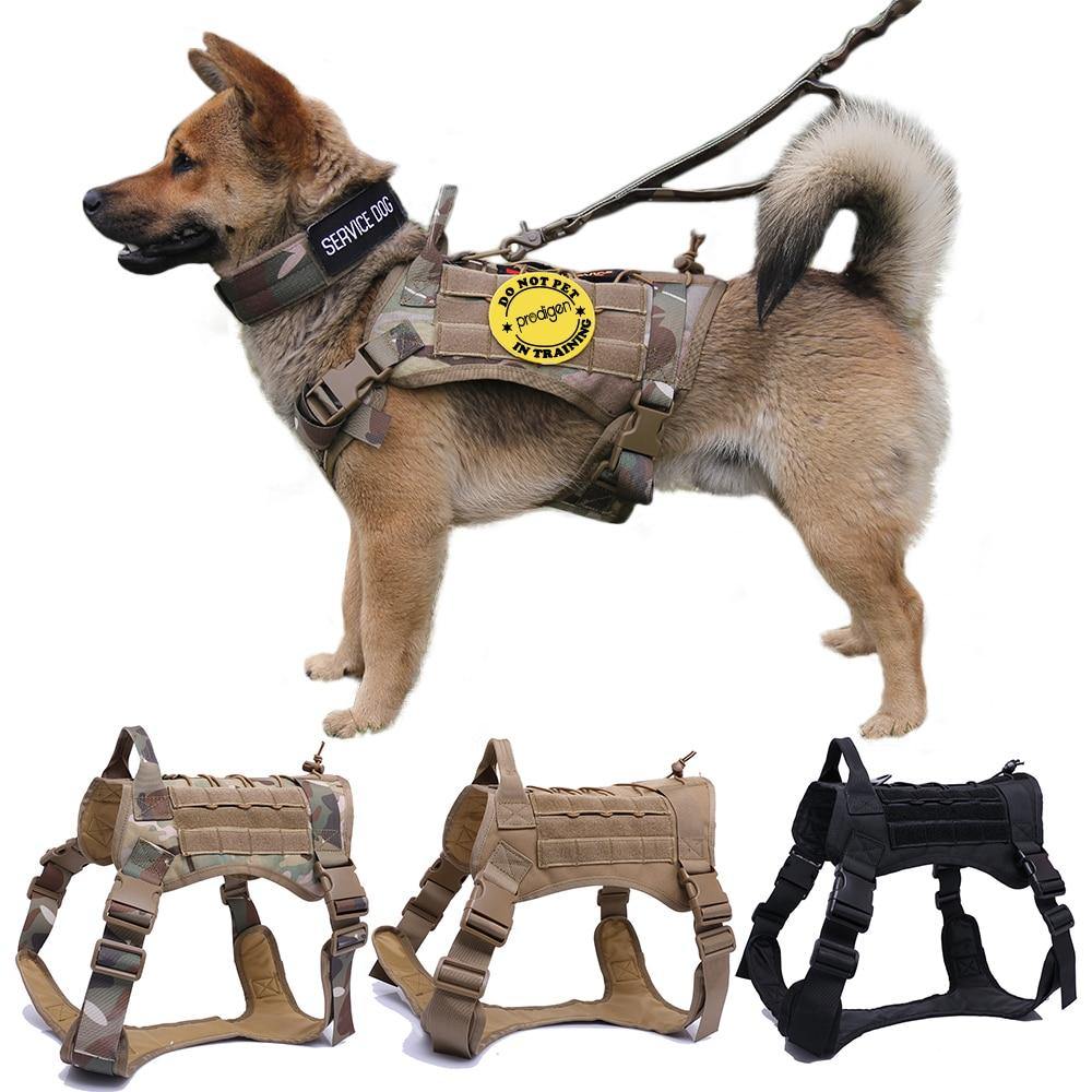 Quality Military Dog pet Strap Vest Handle Leash Harness - Mercy Abounding