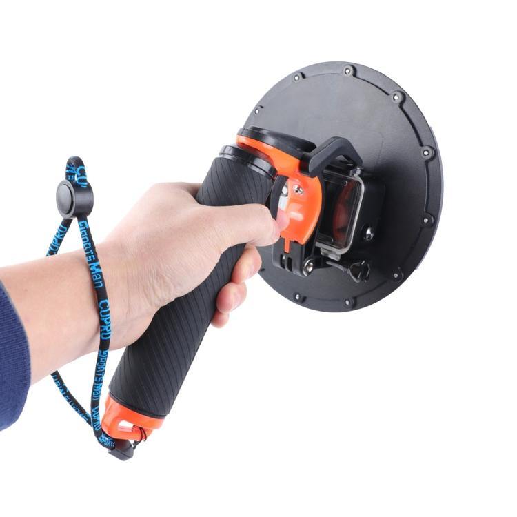 Shutter Trigger + Dome Port Lens Transparent Cover + Floating Hand Grip, cameras HERO7 /6 /5 - Mercy Abounding