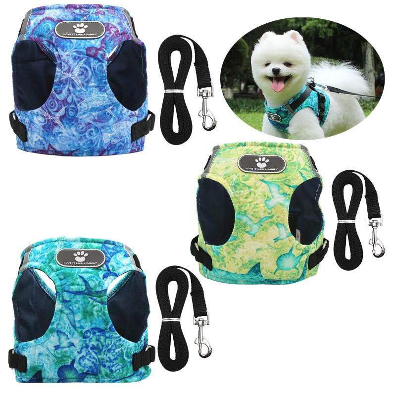 Adjustable Warm Dog Pet Cat Walking Vest Harness Collar with Leash - Mercy Abounding