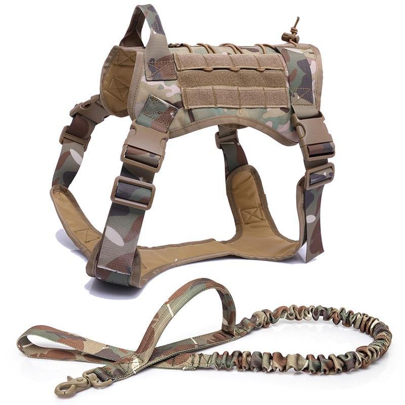 Quality Military Dog pet Strap Vest Handle Leash Harness - Mercy Abounding