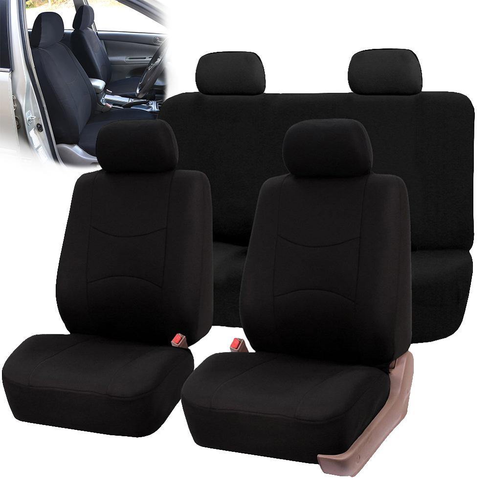 Universal 9pcs Styling Full set Seat Covers Cloth Front/Back Interior Accessories Autom Protector Car Seat Cover Dropshipping