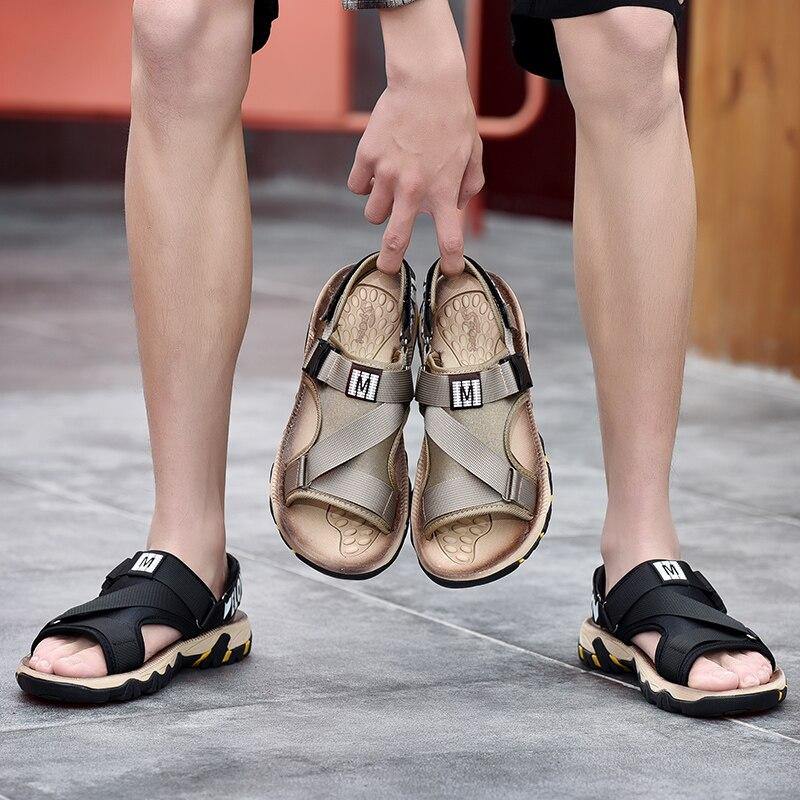 Men Sandals Beach Shoes Casual Roman Shoes Outside Breathable Mens Sandals Summer Comfortable Light Sandalias Hombre